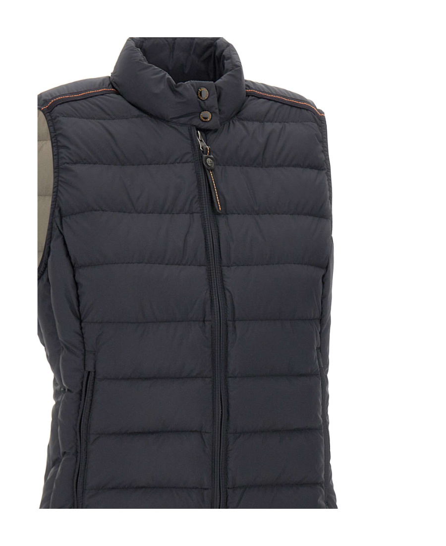 Parajumpers Zipper Down Vest In Black