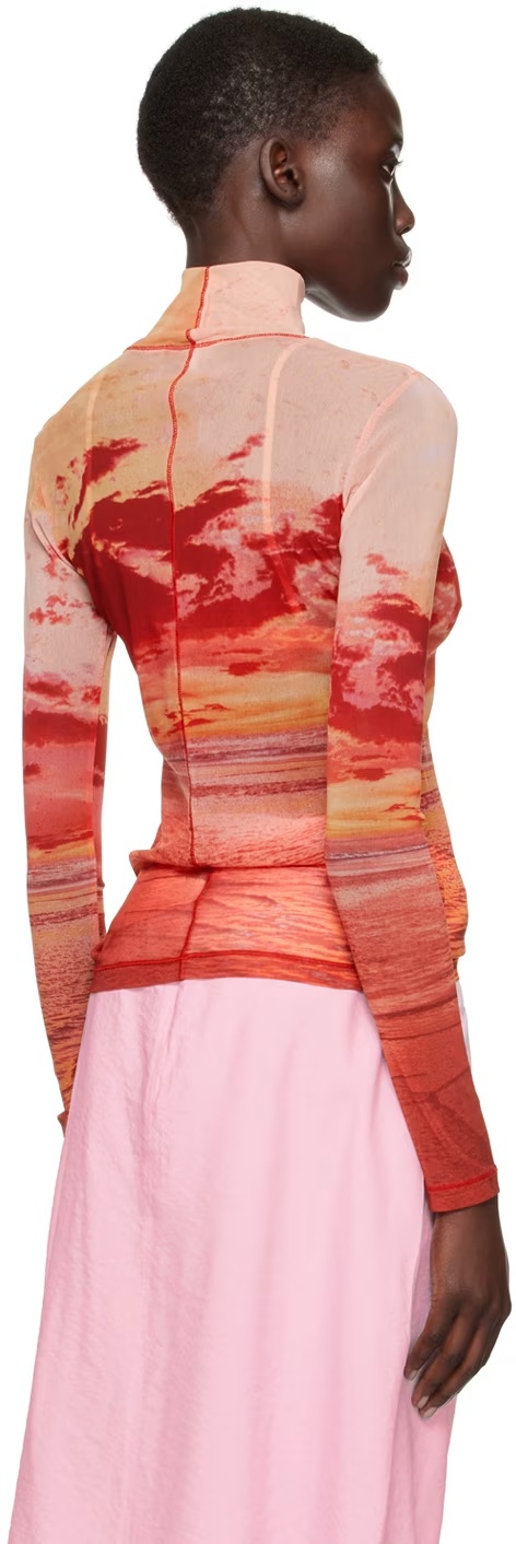 MAISON KITSUNÉ SUNSET LANDSCAPE TURTLENECK