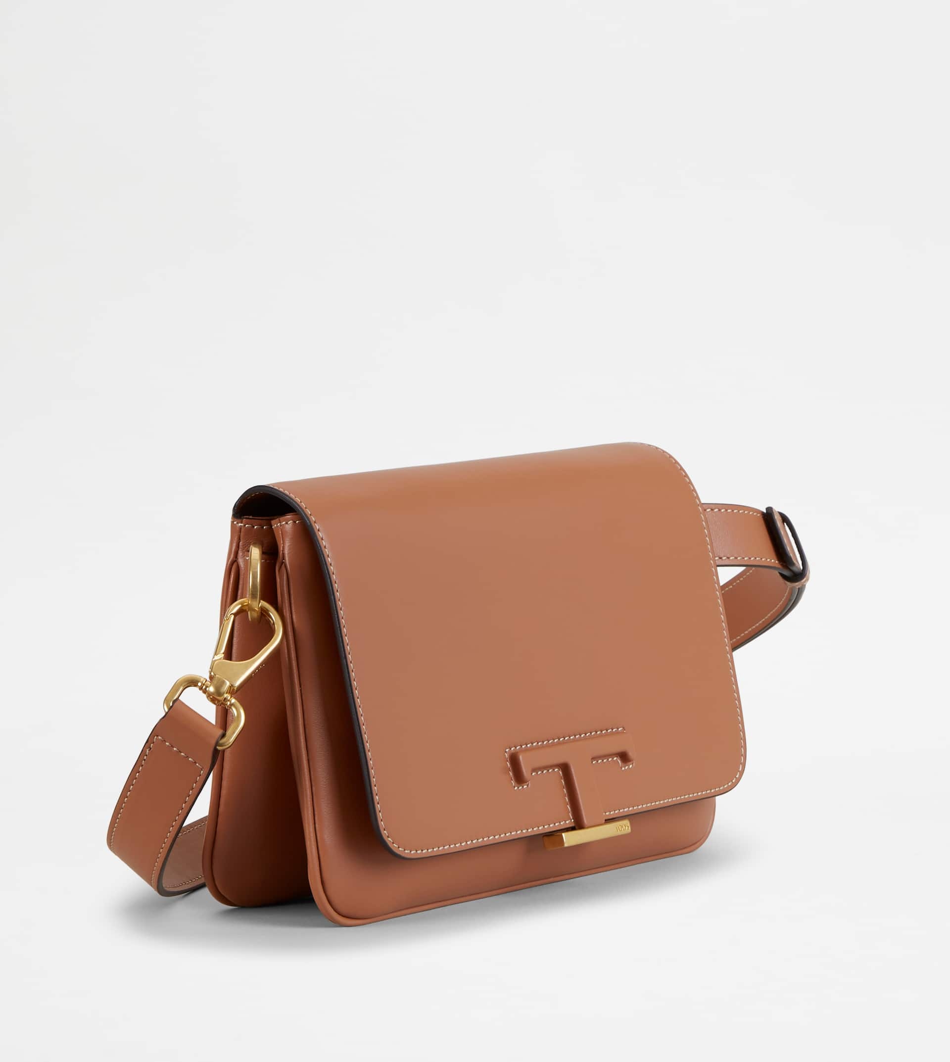 Tod's Timeless Leather Shoulder Bag In Brown