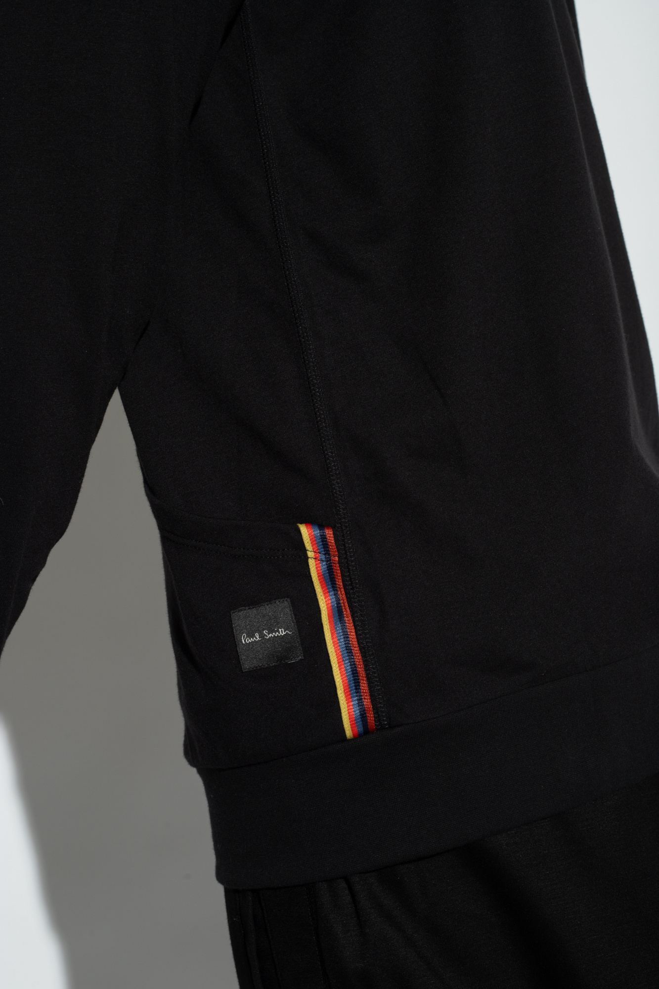Shop Paul Smith Zip-up Cotton Hoodie In Black