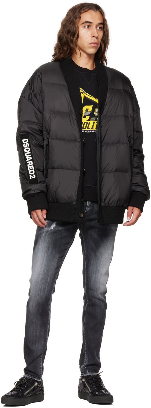 Dsquared2 Dc Demolition Pullover Hoodie In Black