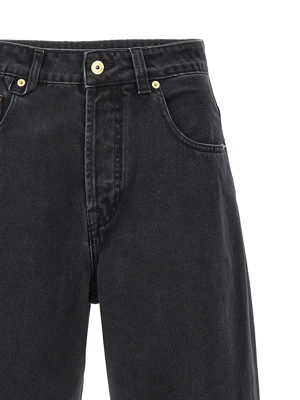 Jacquemus Le De-nimes Droit Jeans Women In Black