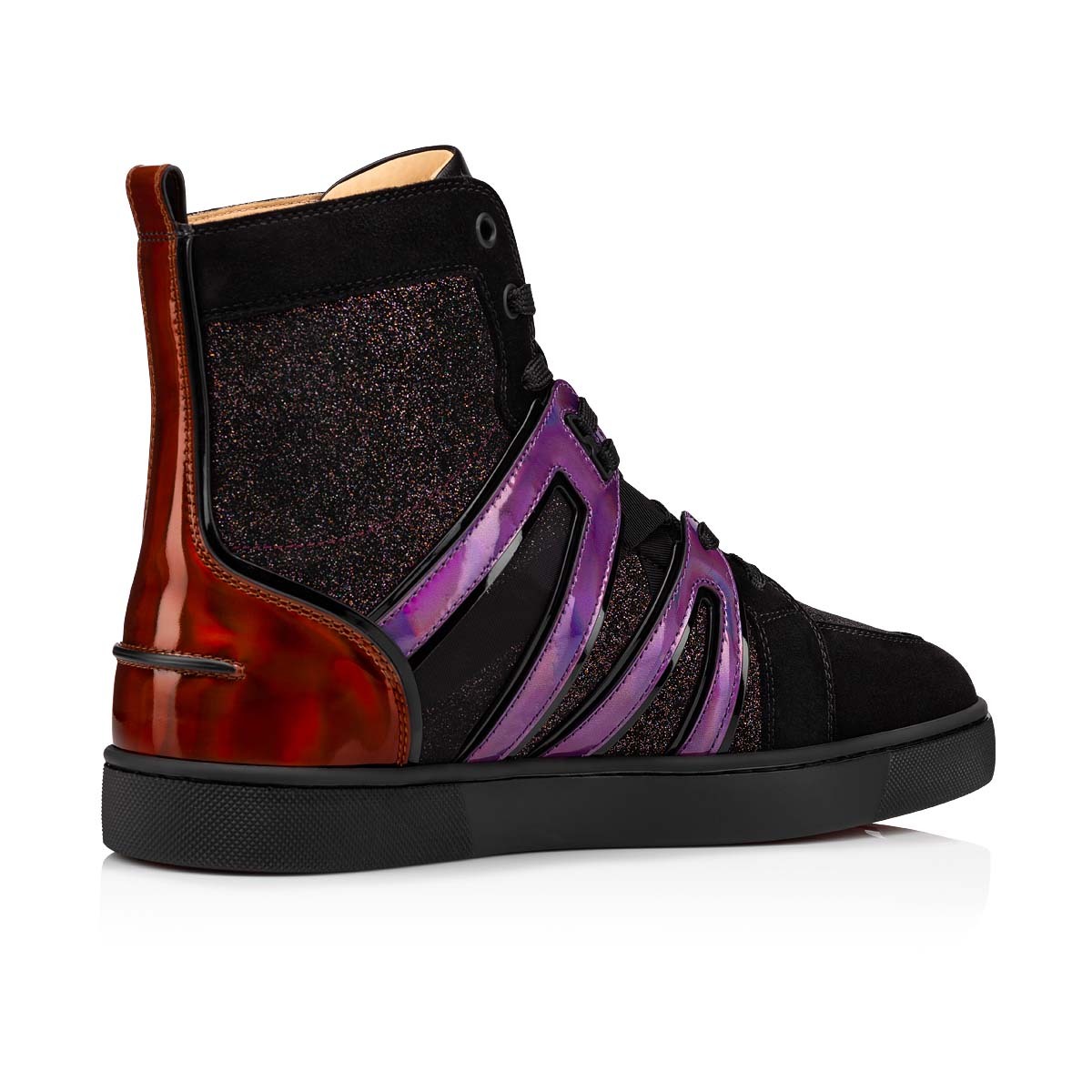 Christian Louboutin Vida Top Strapped Casual Sneakers In Black