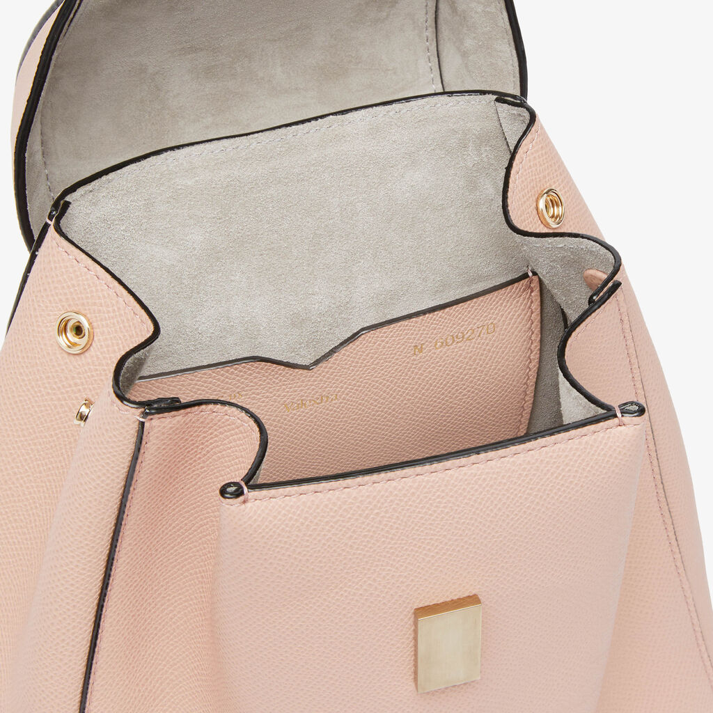 Valextra Iside Mini Leather Backpack In Pink