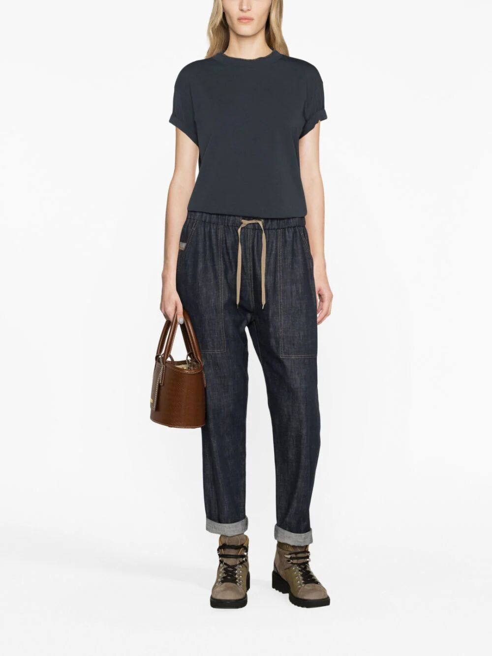 Brunello Cucinelli Short-sleeve T-shirt In Black
