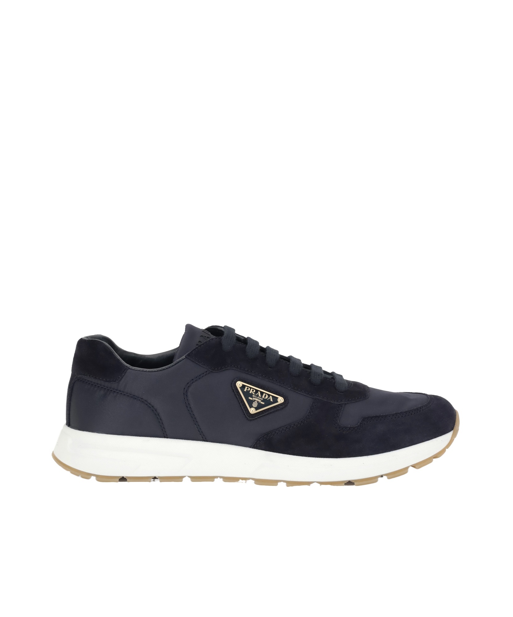 Prada Logo-print Low-top Sneakers In Blue
