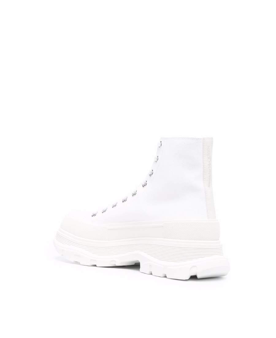Alexander Mcqueen Tread Slick High Top Sneaker In White