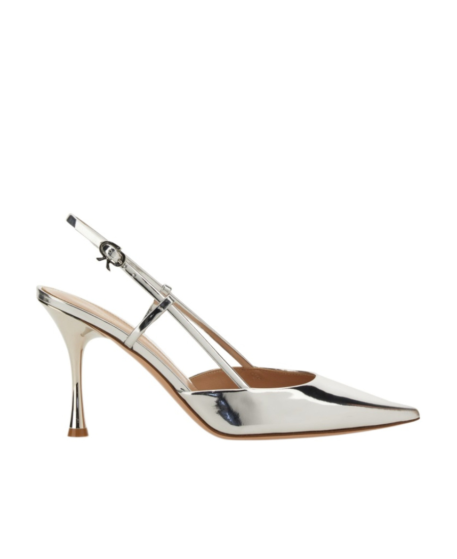 Gianvito Rossi Ribbon Pumps With Back Strap In White
