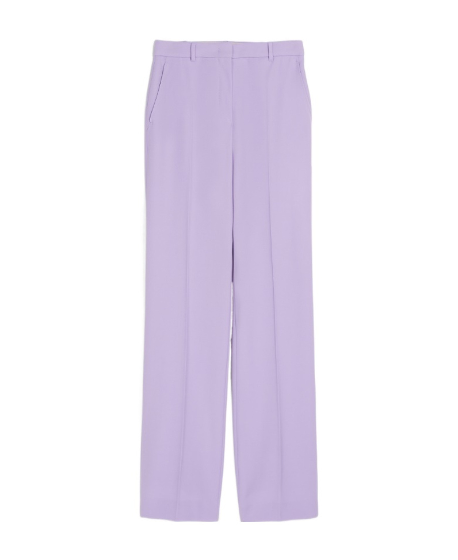 Max Mara Logo Casual Pants In Purple