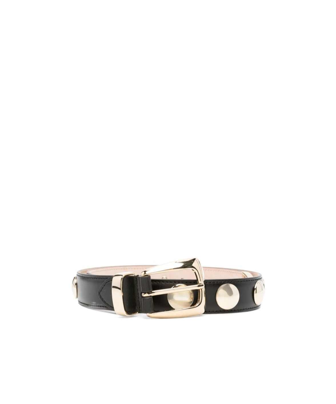 Khaite Benny 30mm Leather Belt In Black