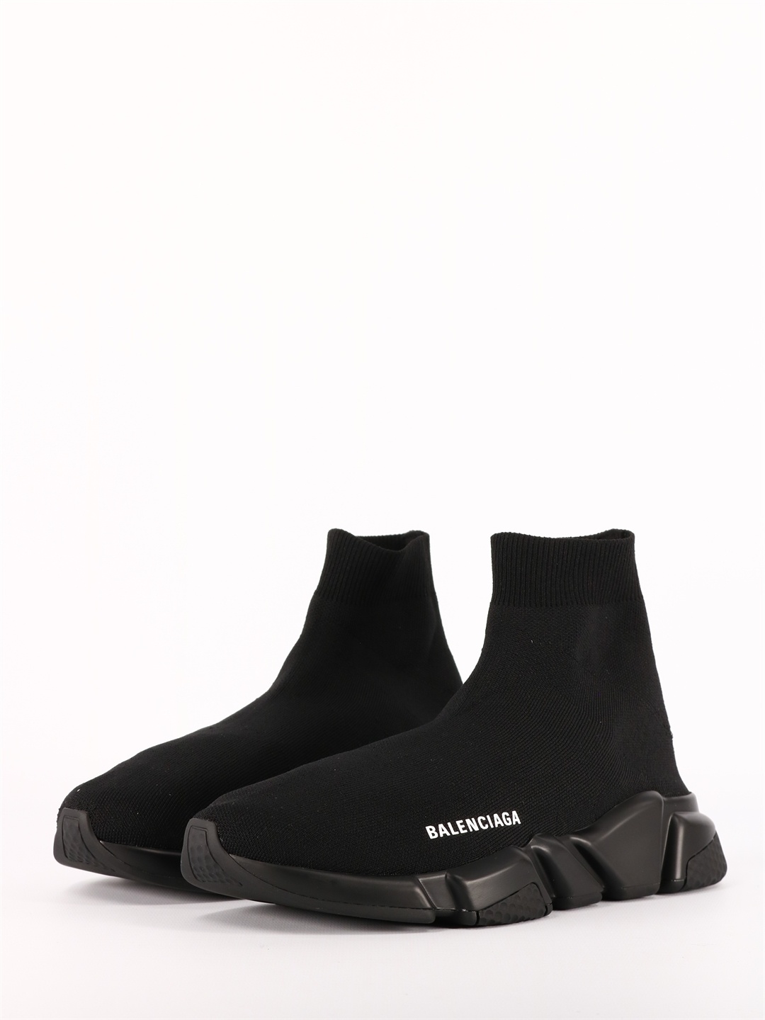 Balenciaga Sneakers Speed 2.0 In Maglia Riciclata Da Donna In Nero In Black