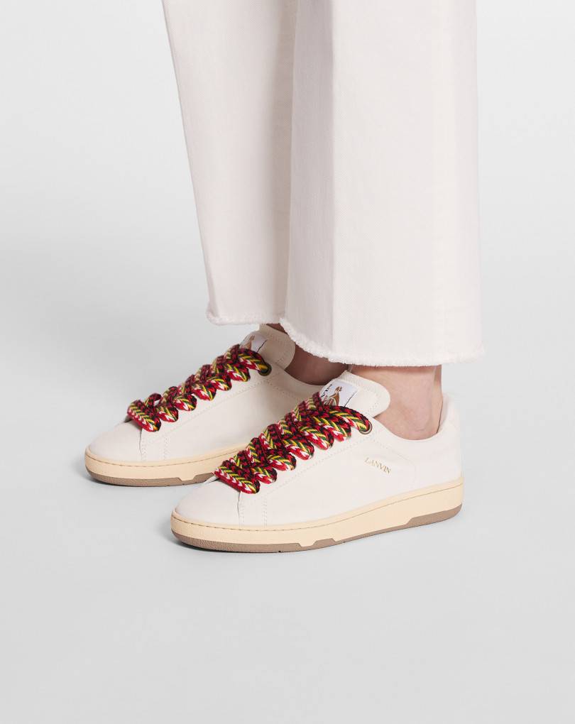 Lanvin Lite Curb Low-top Sneakers In White