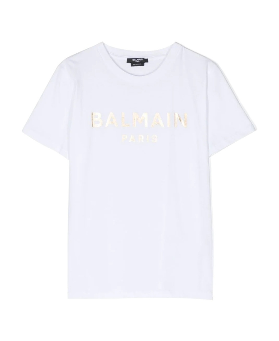 Balmain Logo-print Cotton T-shirt In White