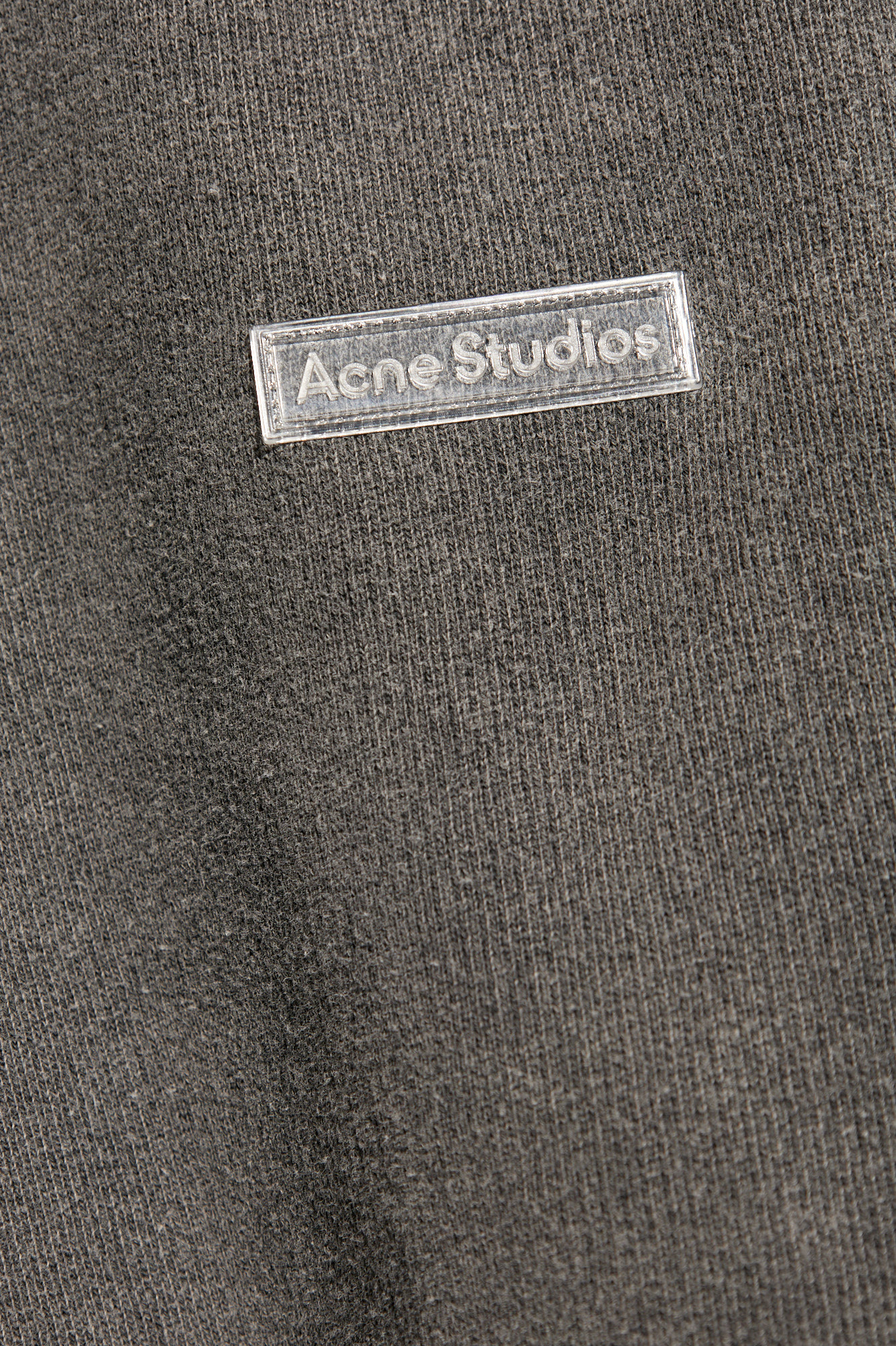 Acne Studios Man Black Sweatshirts In Gray