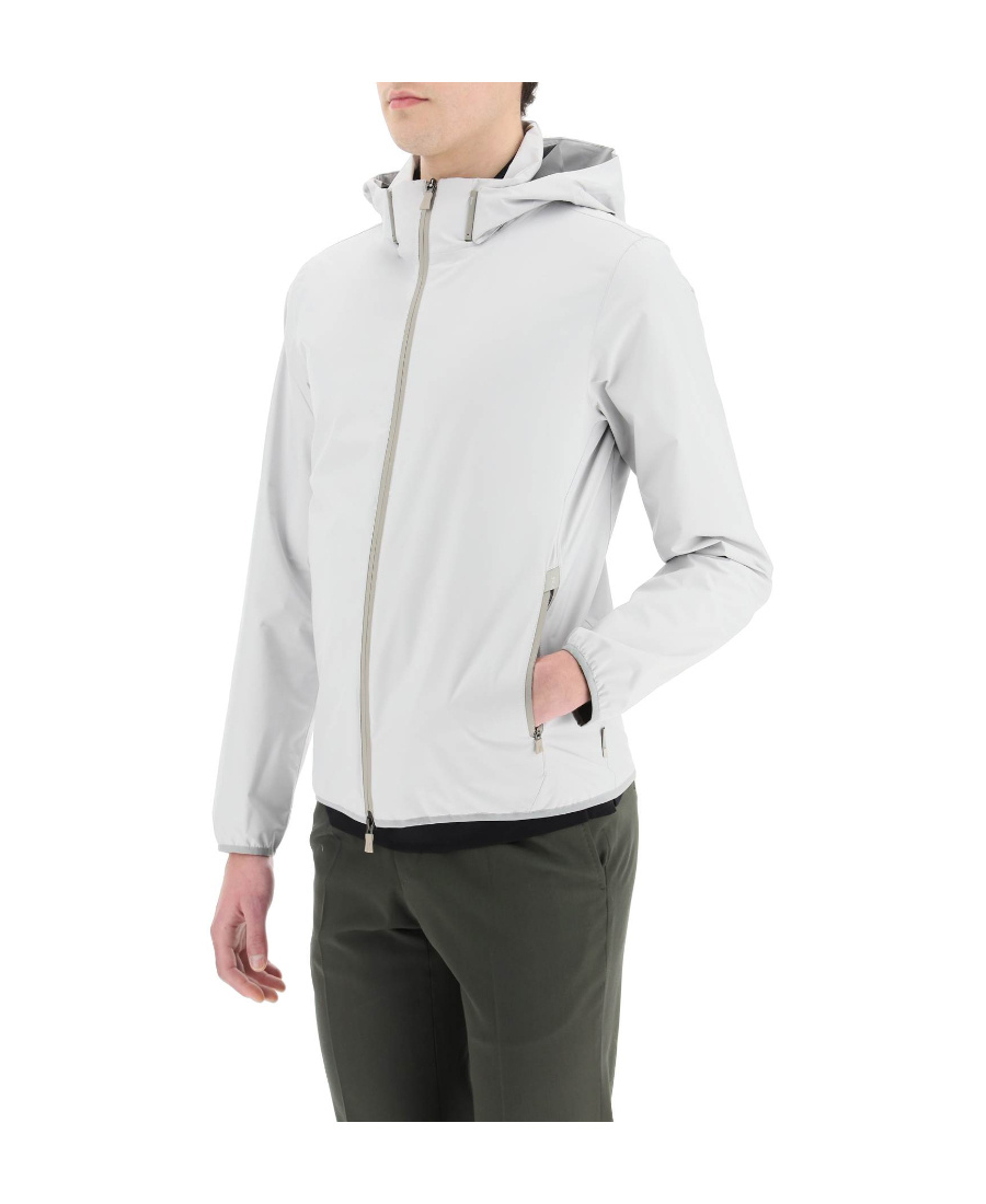 Herno Laminar Windbreaker Jacket In Gore-tex In White