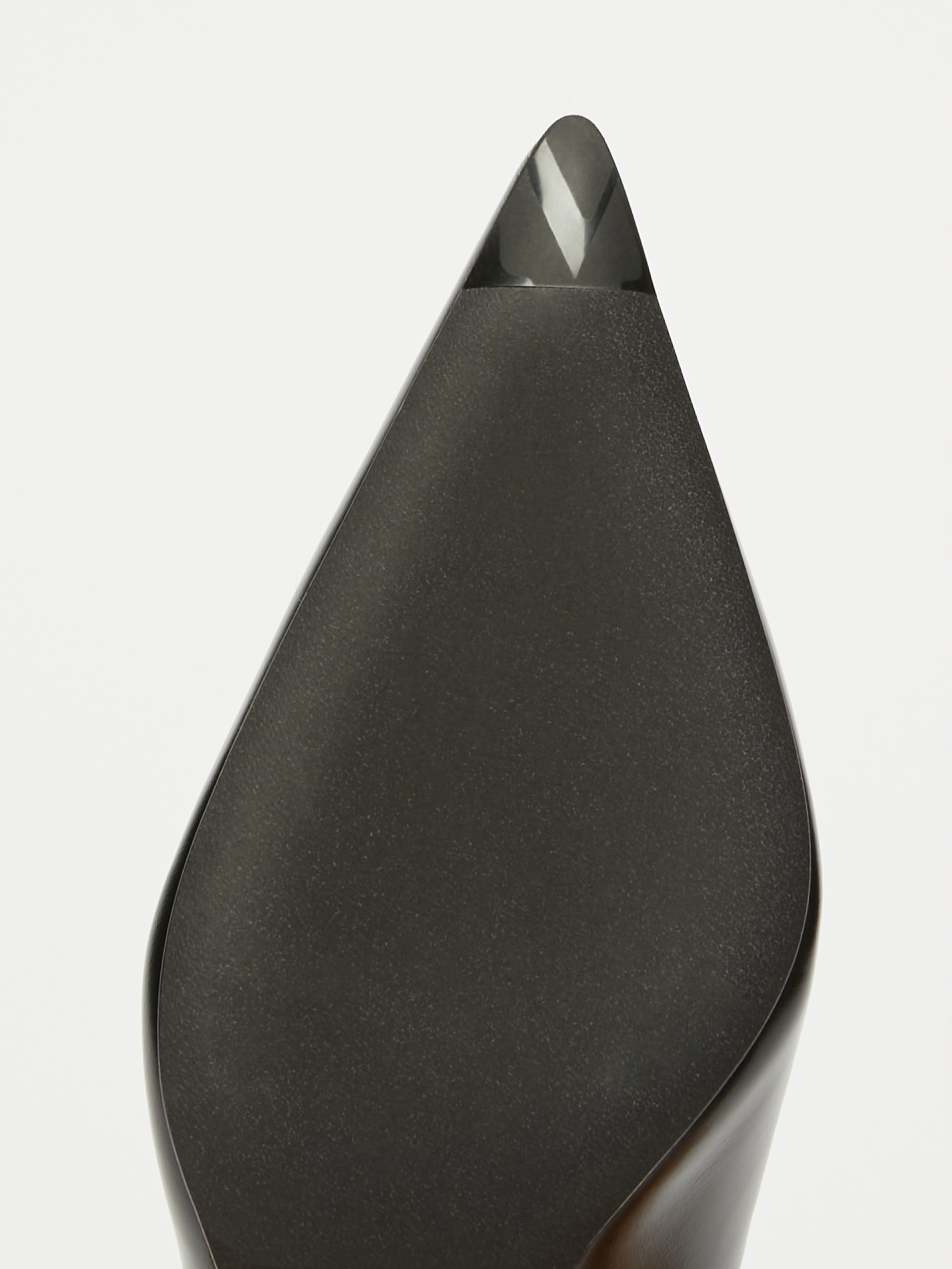 Max Mara Leather Slingback Mules With Bow In Black