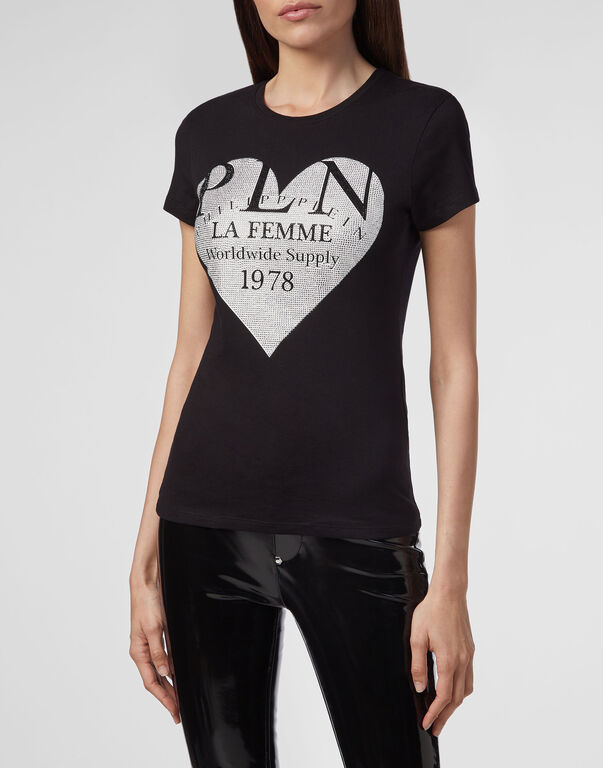 Philipp Plein Logo Details T-shirt In Black