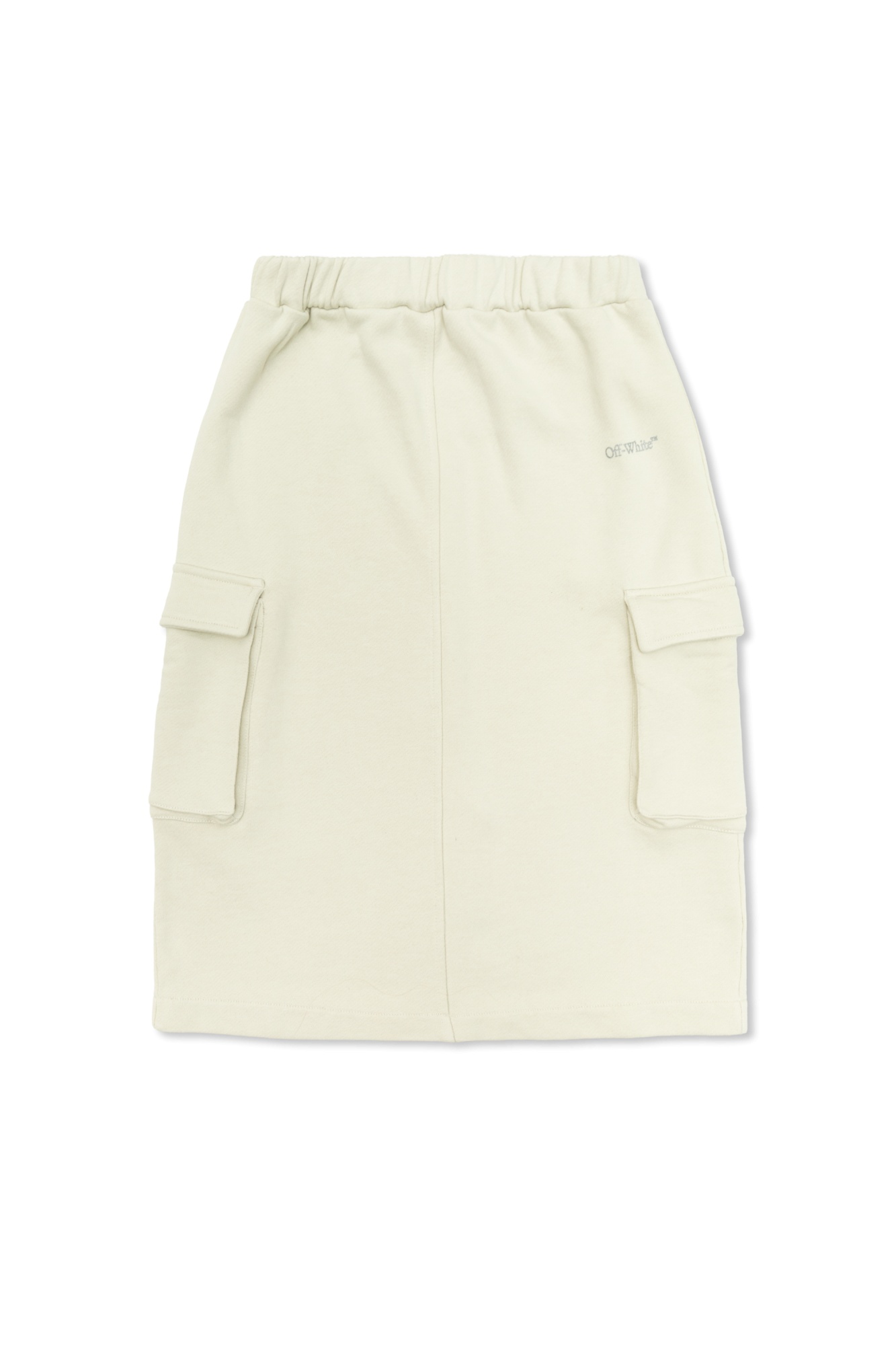 Off-white Cotton Skirt In White