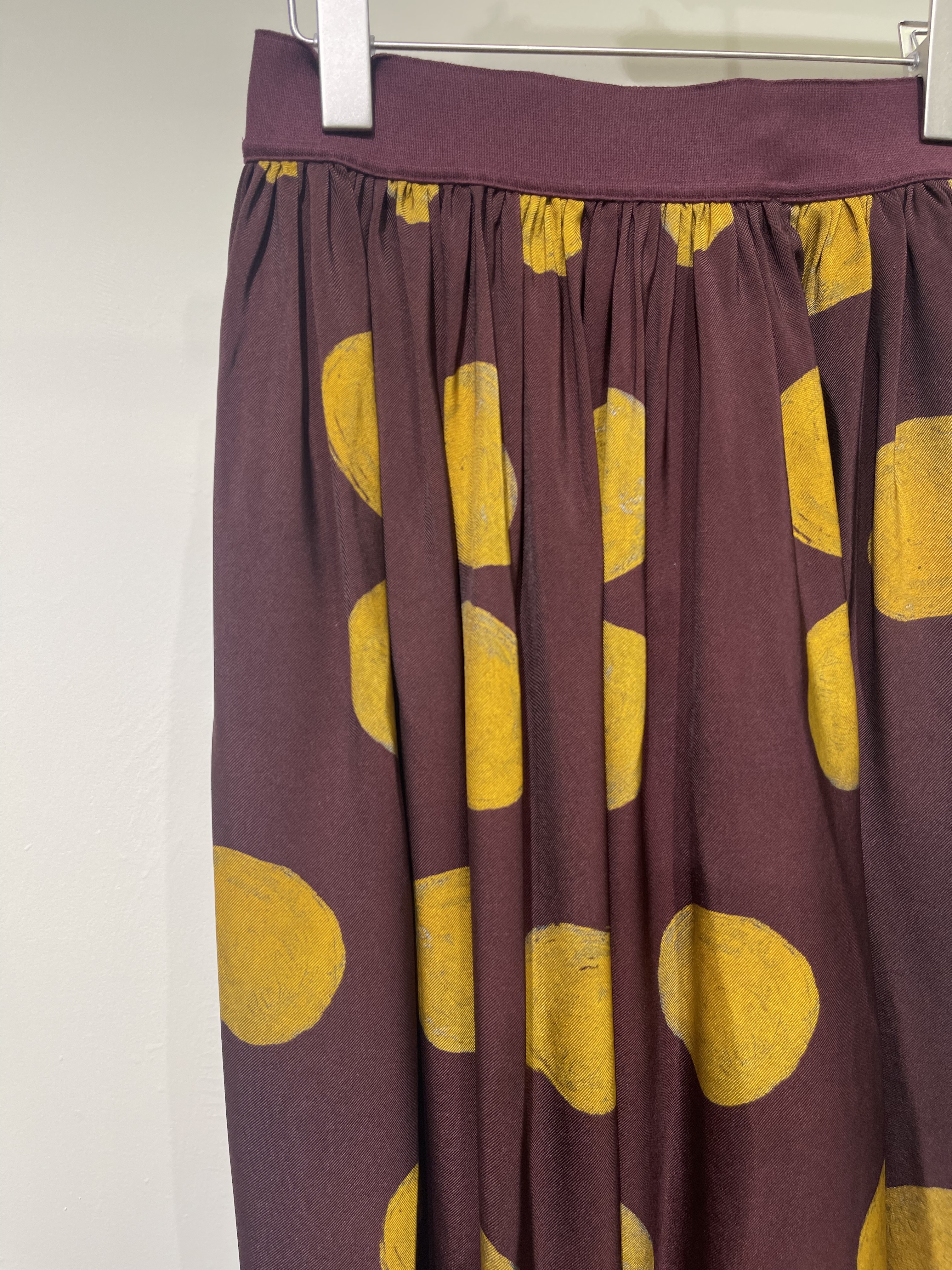 Uma Wang Wave Dot Pattern Skirt In Black