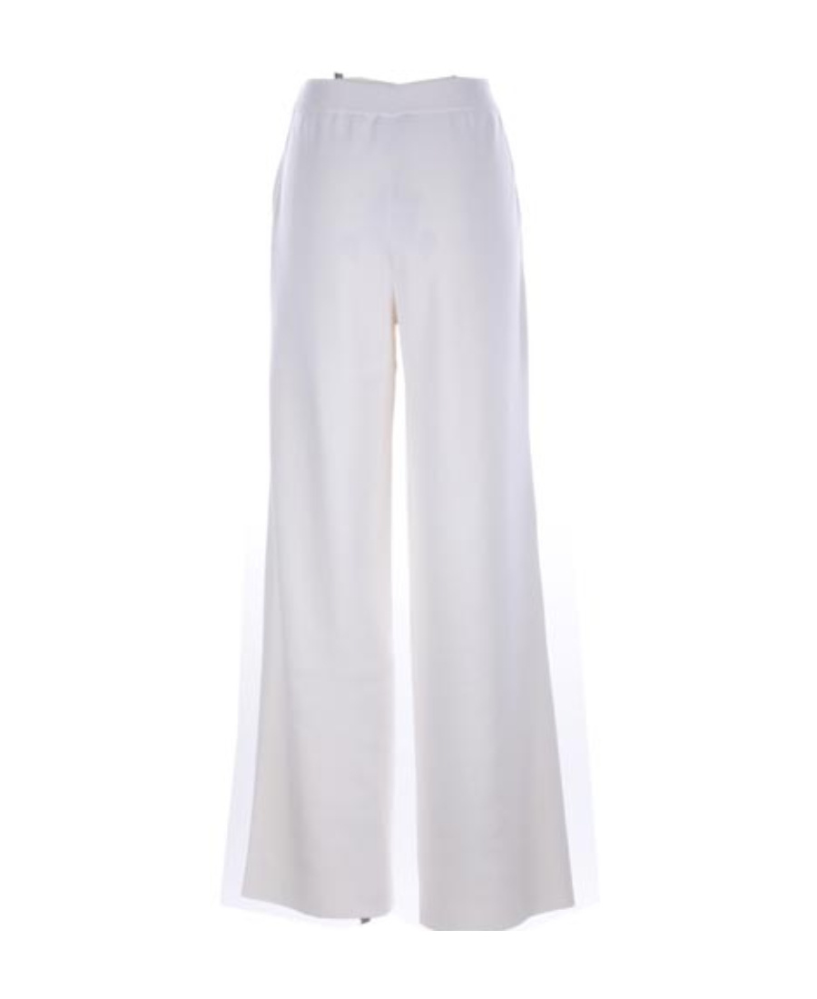 Loro Piana Logo Straight Casual Pants In White