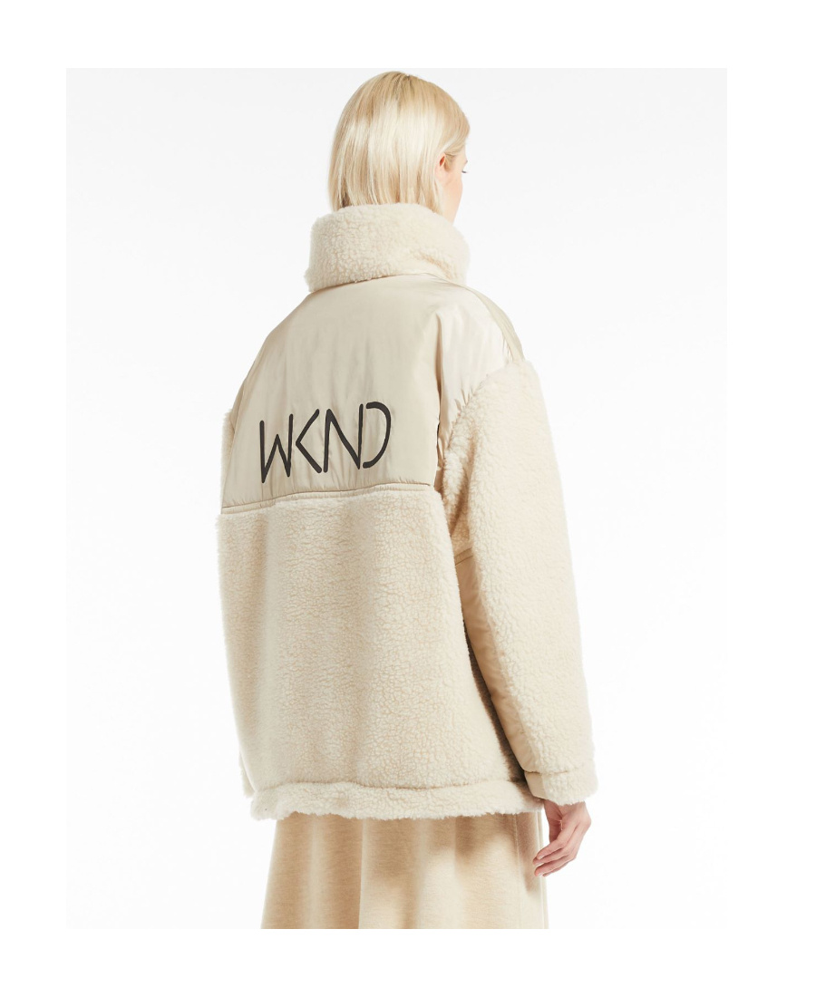 Weekend Max Mara Logo Casual Jacket In Nude