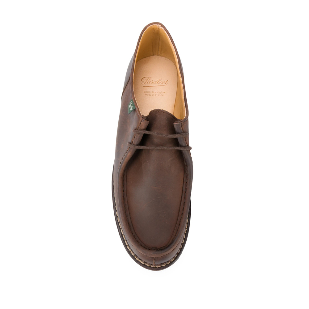 Paraboot Logo Loafers In Brown