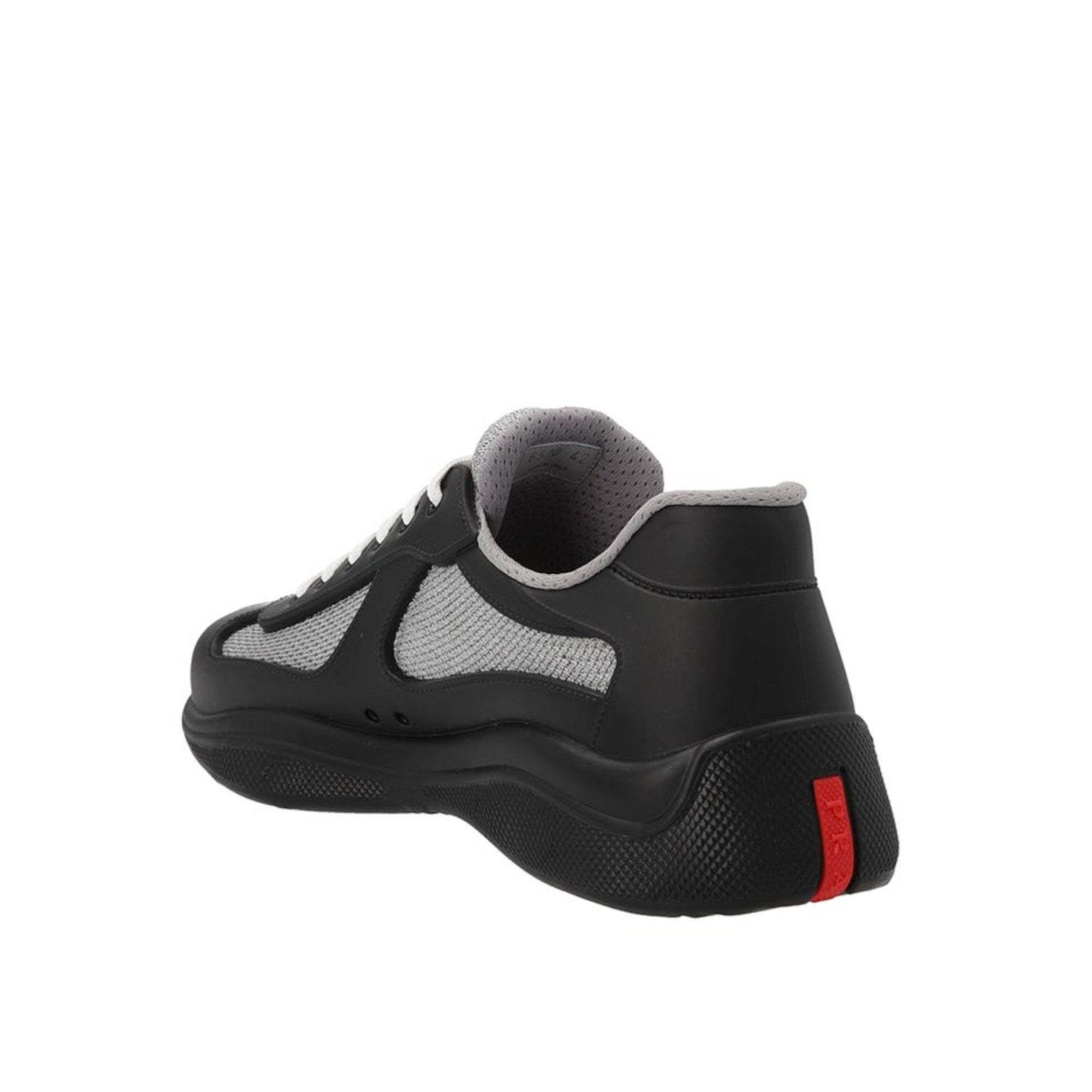 Prada Recycled Polyester-blend Sneakers In Black