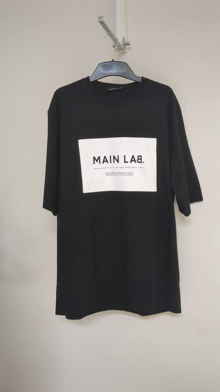 Balmain Slogan-patch Cotton T-shirt In Black