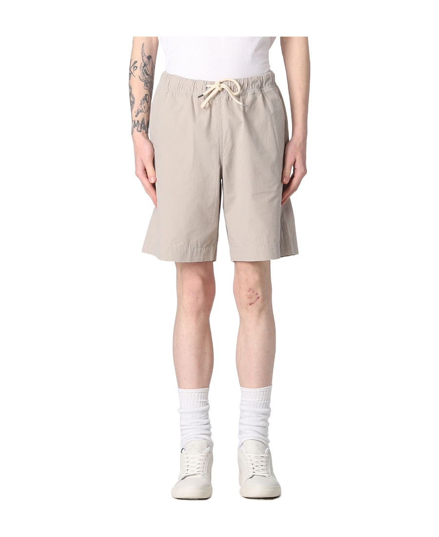 Paul Smith Drawstring-waist Organic Cotton Shorts In Nude