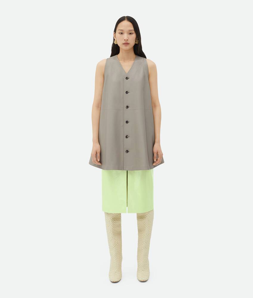 Bottega Veneta Emblem Skirt In Yellow