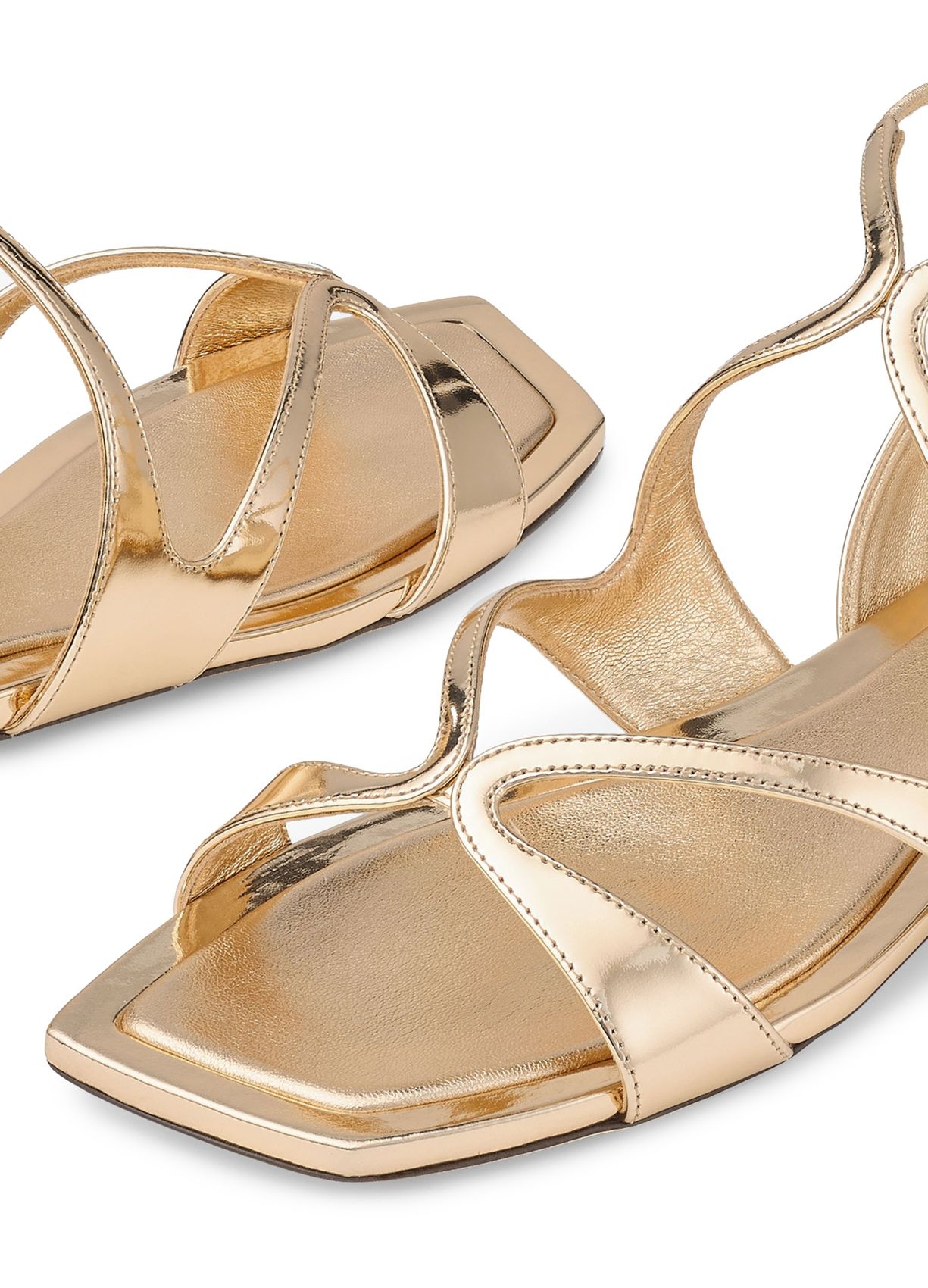 Jimmy Choo Sandales En Cuir Ayla In Nude