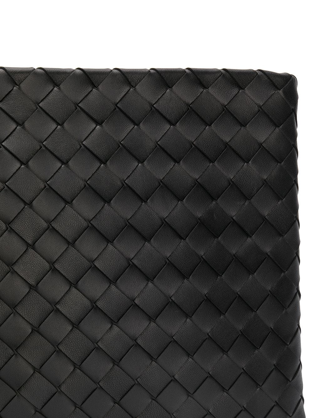 Bottega Veneta Large Intrecciato Pouch In Black