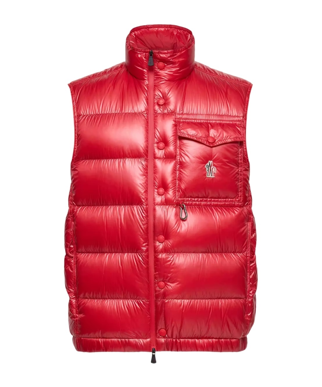 Moncler Uychi Packable Down Gilet In Red