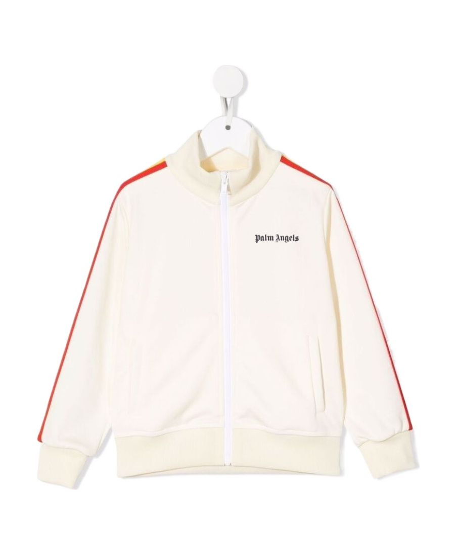 Palm Angels Side-stripe Track Jacket In White