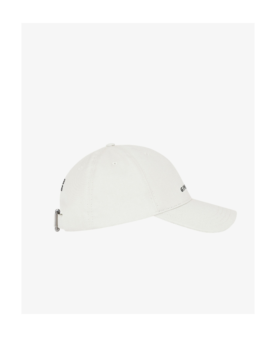 Givenchy Logo Embroidered Baseball Cap In White