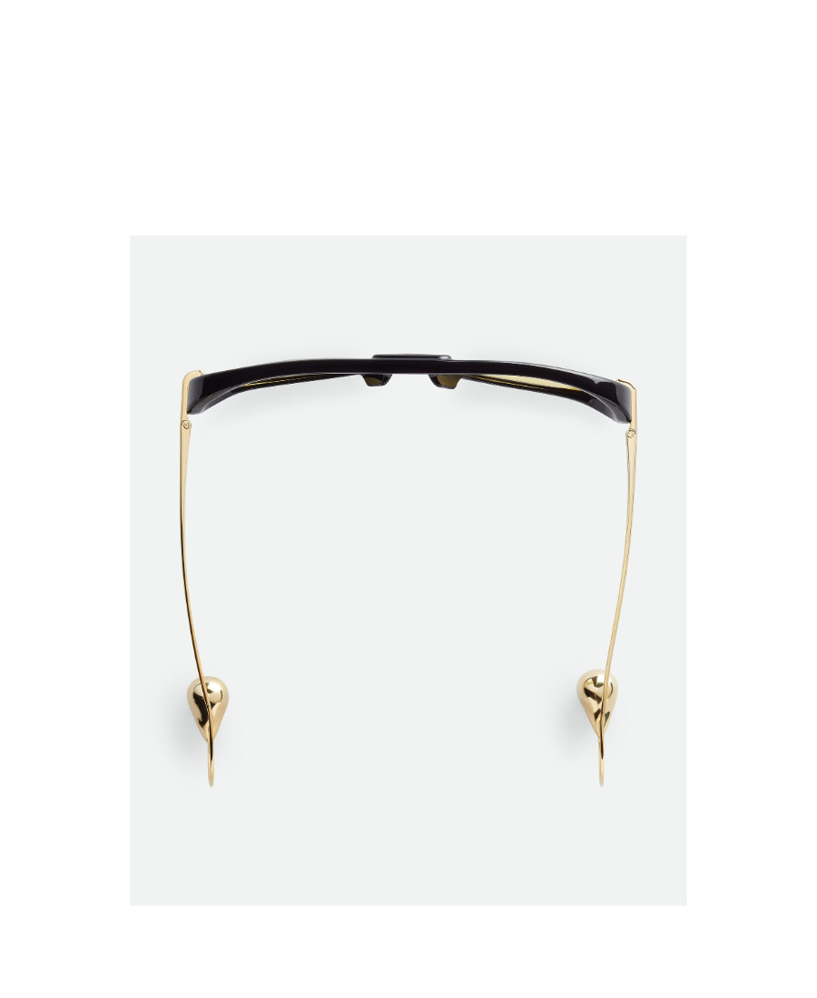 Bottega Veneta Logo Sunglasses In Green