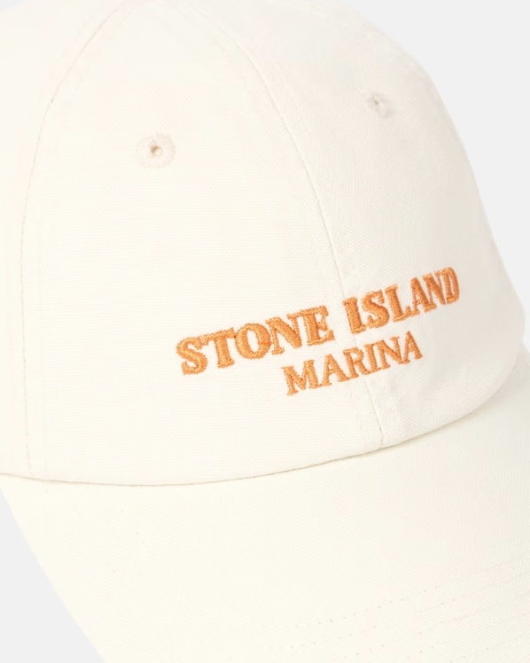 STONE ISLAND LOGO-EMBROIDERED CAP