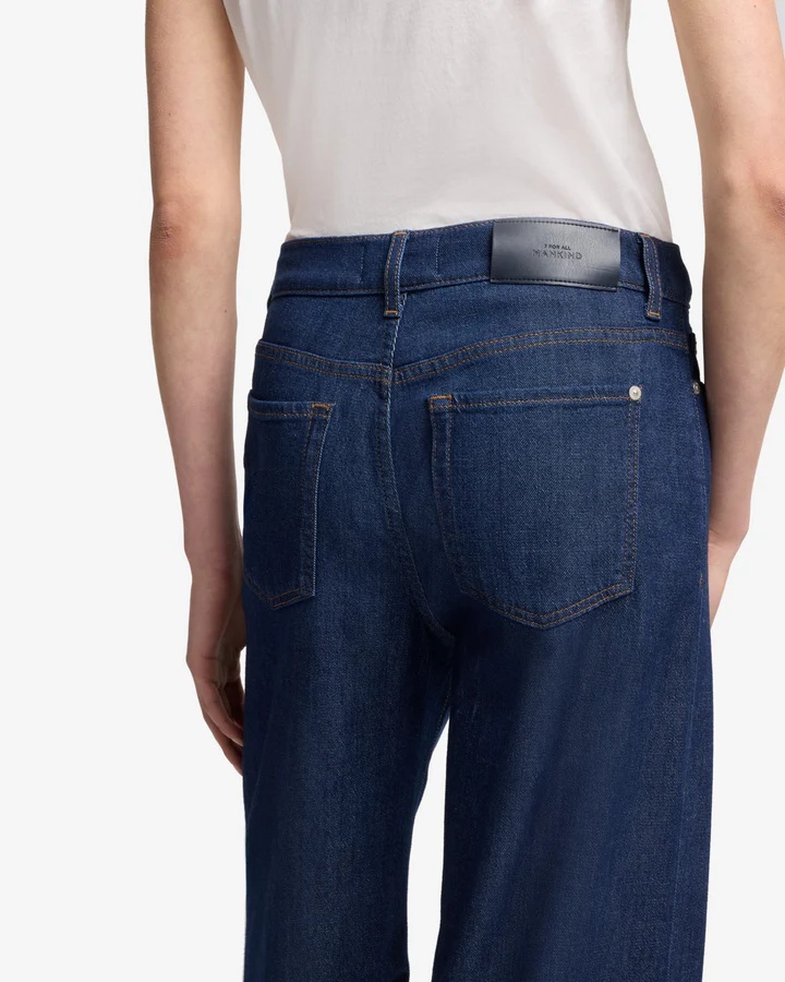 Shop 7 For All Mankind High-waisted Wide-leg Jeans