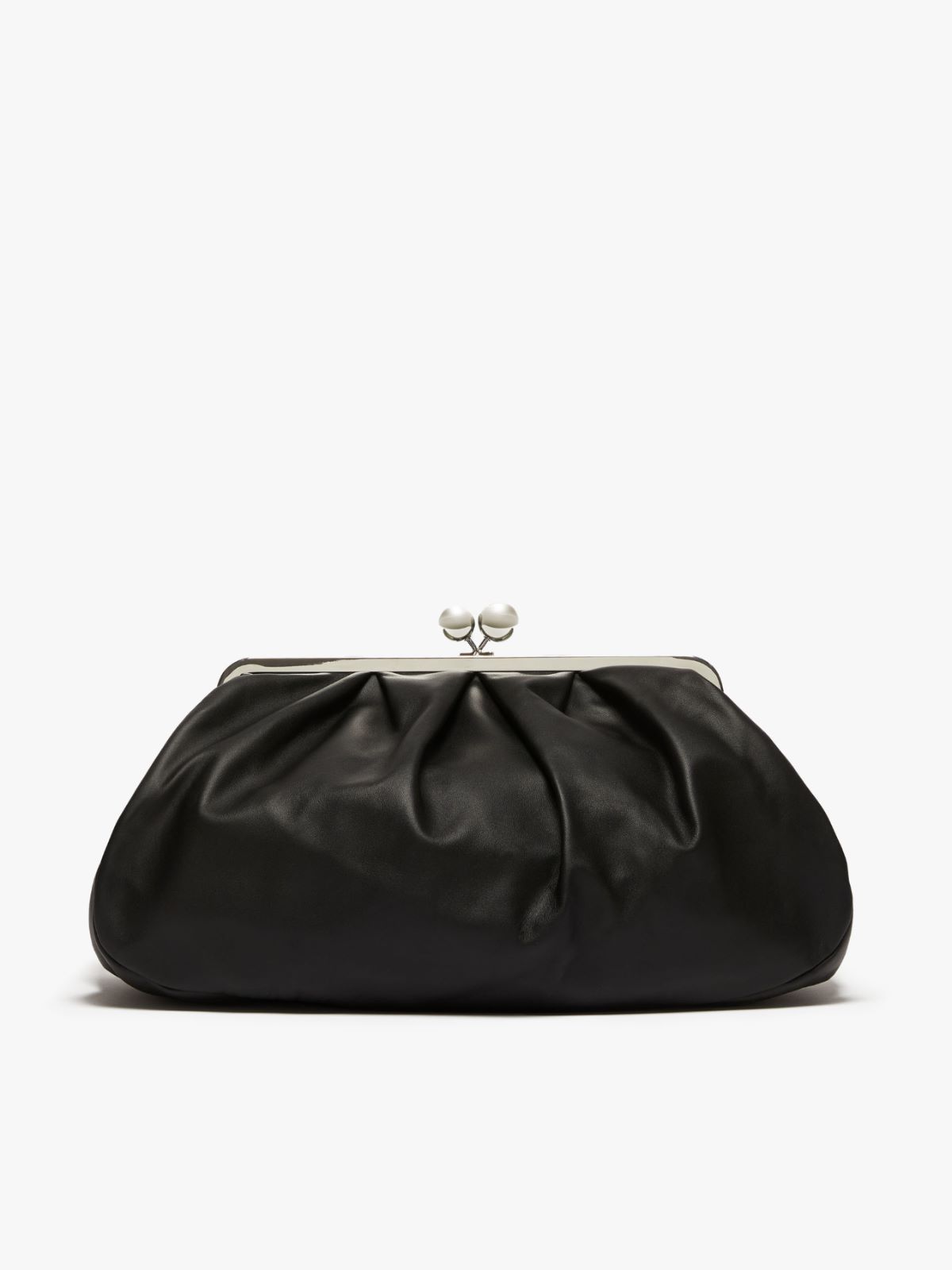 Weekend Max Mara Logo Engraved Shoulder Bag In Black