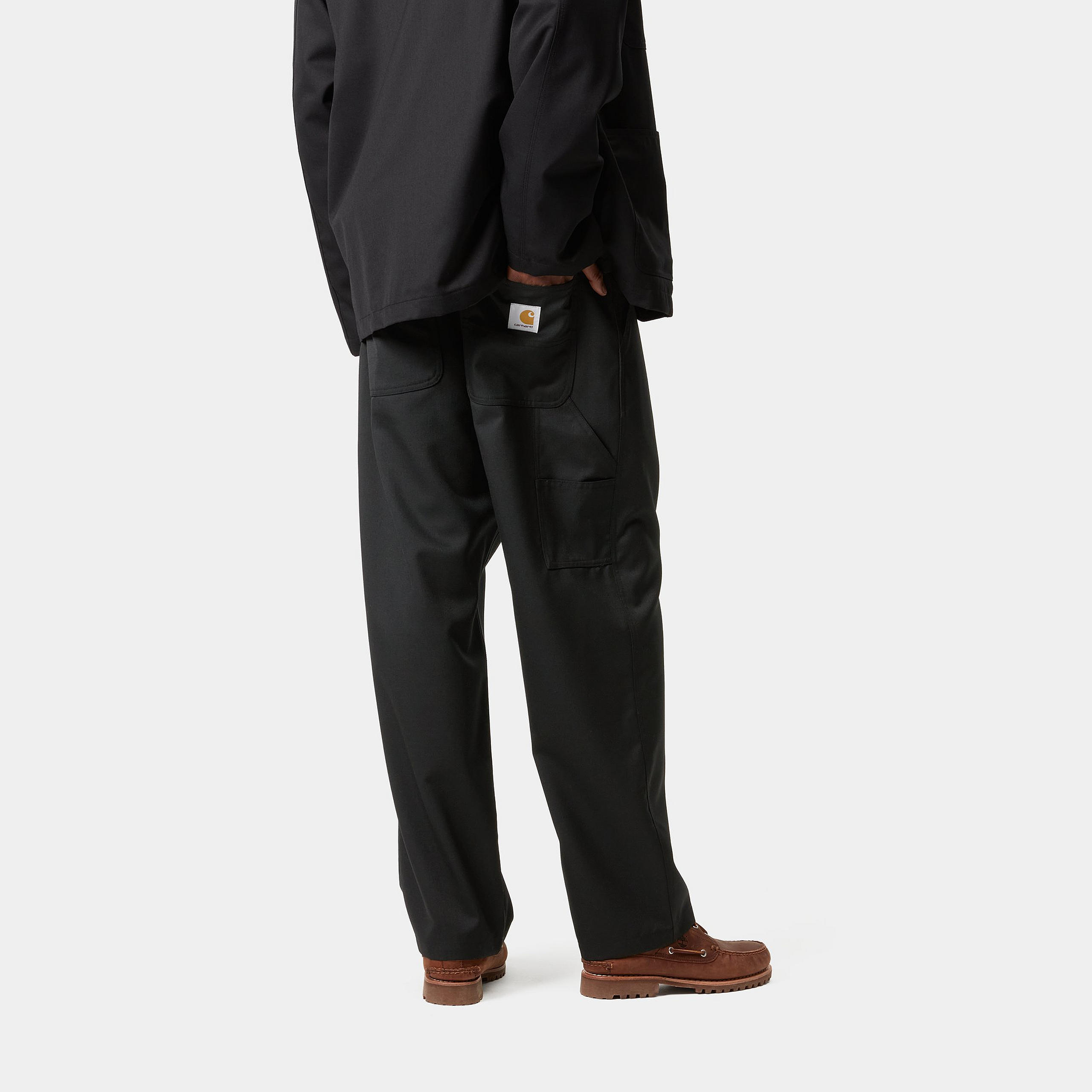 Carhartt "landon" Denim Pants Straight Leg In Black