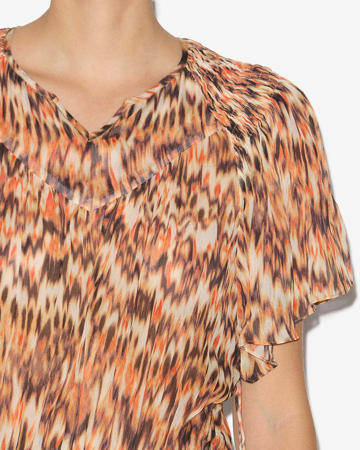 Shop Isabel Marant Odelia Dress In Nude