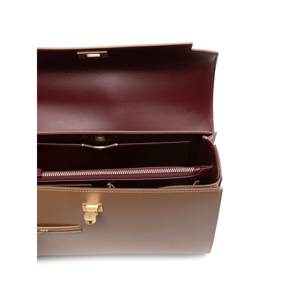 Shop Anya Hindmarch Tote Bags  In Camel Brown