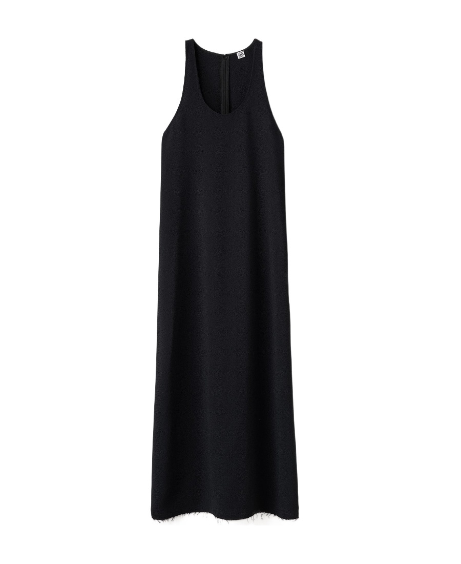 Totême Scoop-neck Sleeveless Dress In Black