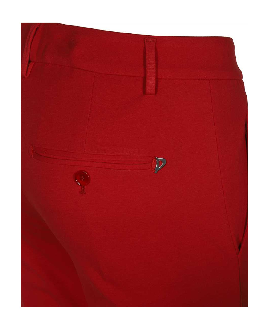 Dondup Slim Trousers In Red