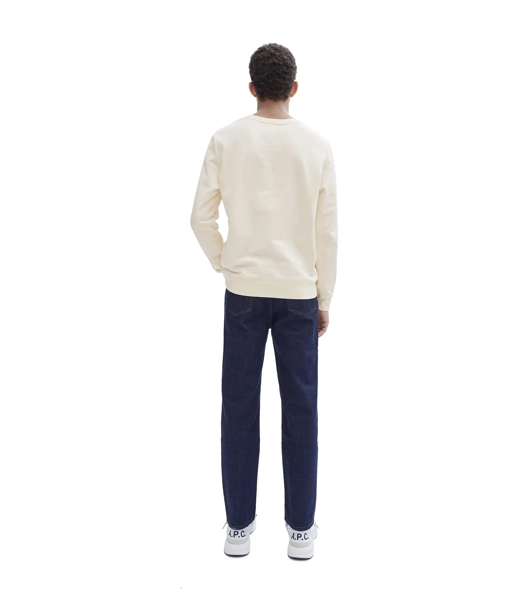 Apc V.p.c. Logo-print Cotton Sweatshirt In White