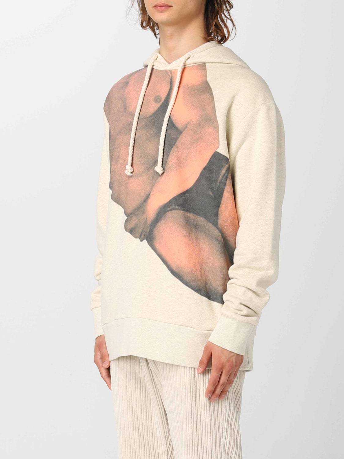 Jw Anderson Photograph-print Cotton Hoodie In White