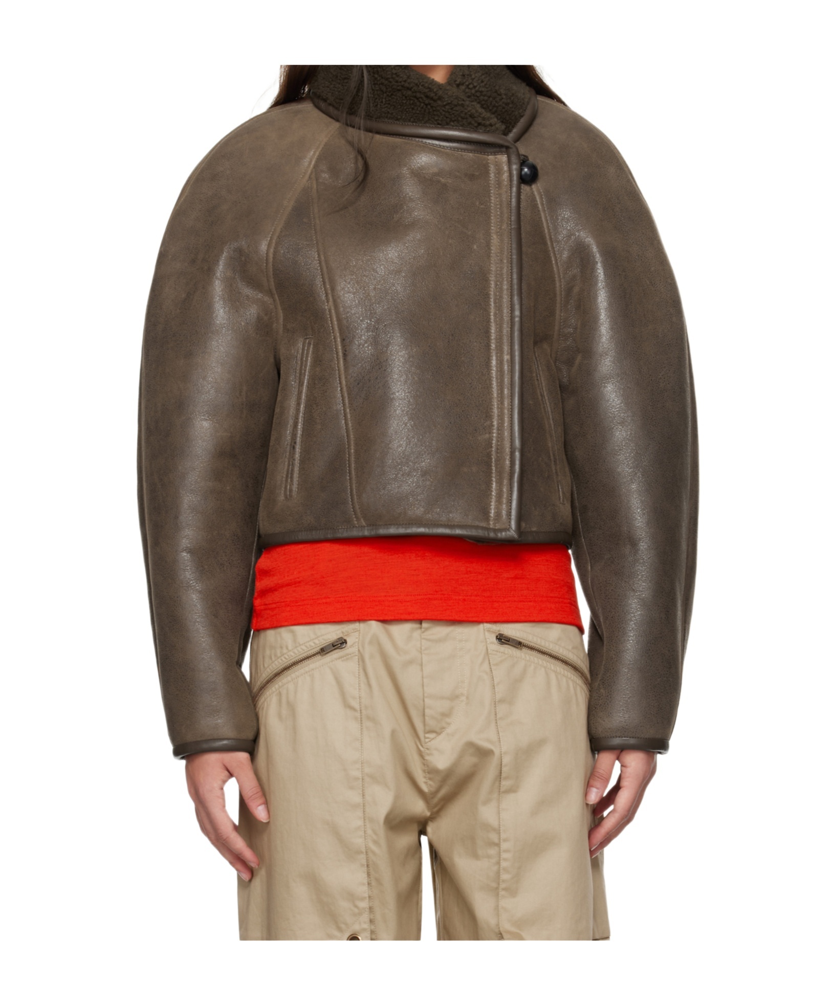 Isabel Marant Long-sleeved Jacket In Brown