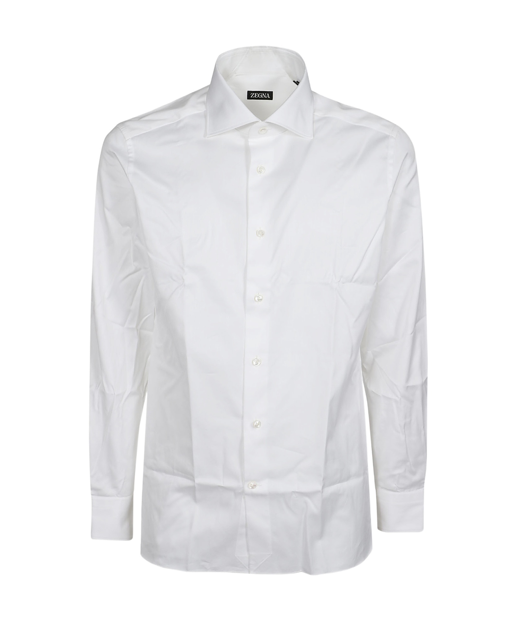 Zegna Lux Tailoring Long Sleeve Shirt In White