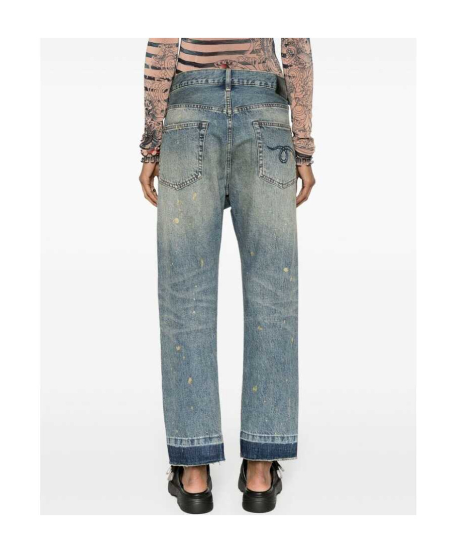 R13 Belt-loop Jeans In Multicolor