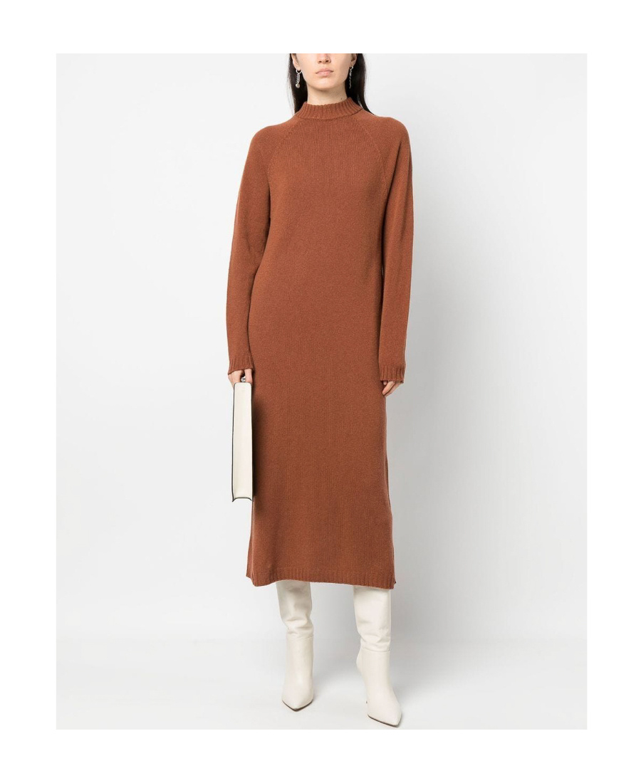 Alysi Long Knit Dress In Multicolour